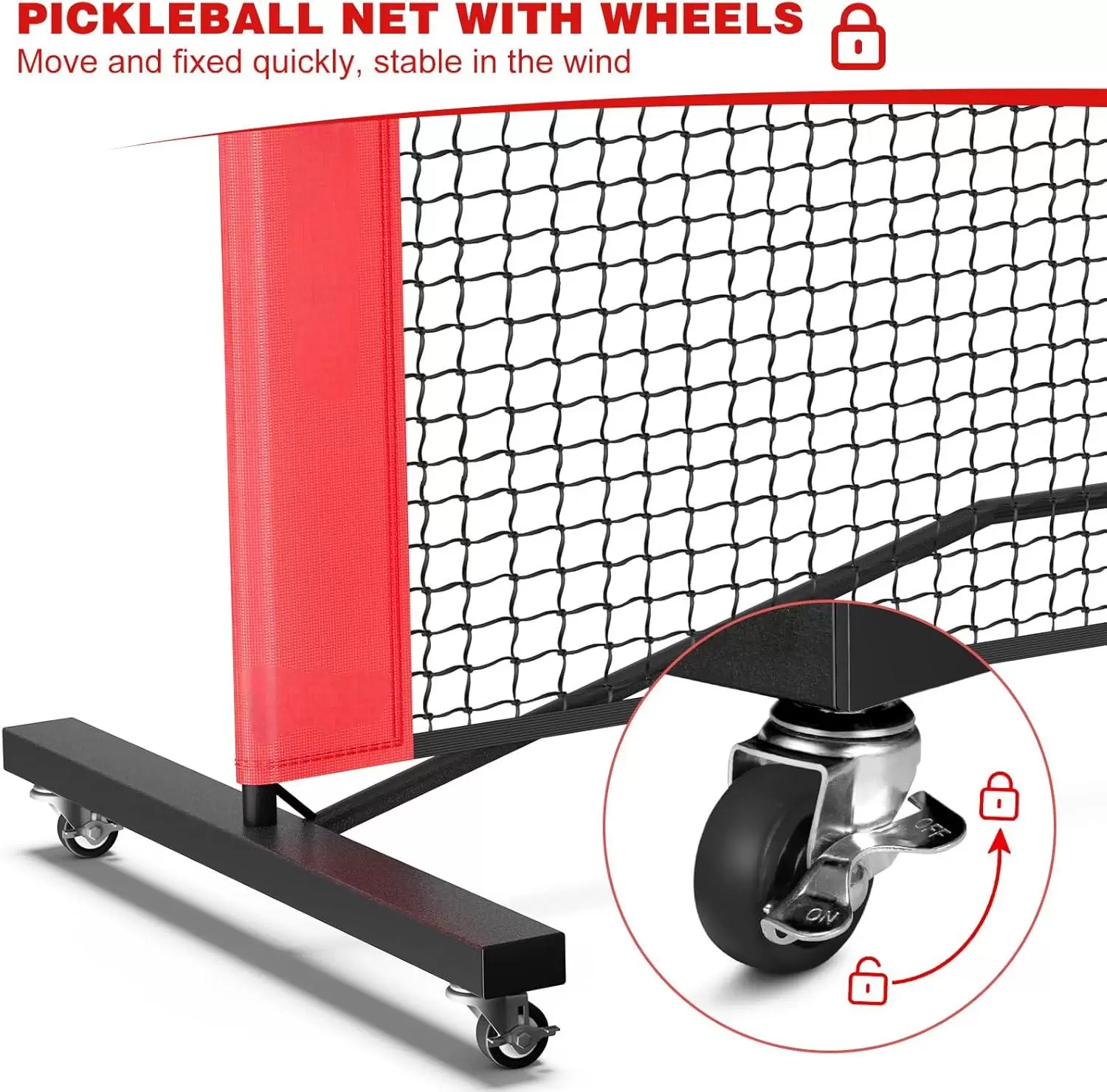 6,2 x 9,5 m pickleball-tr&auml;ningsn&auml;t