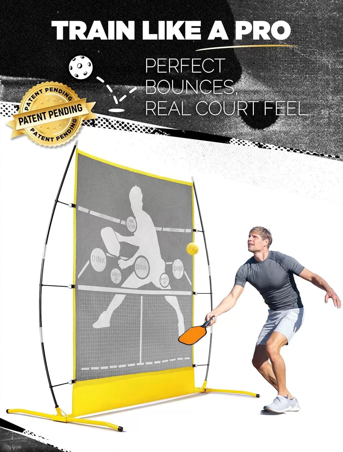 6*6FT 2-i-1 Pickleball Reboundern&auml;t
