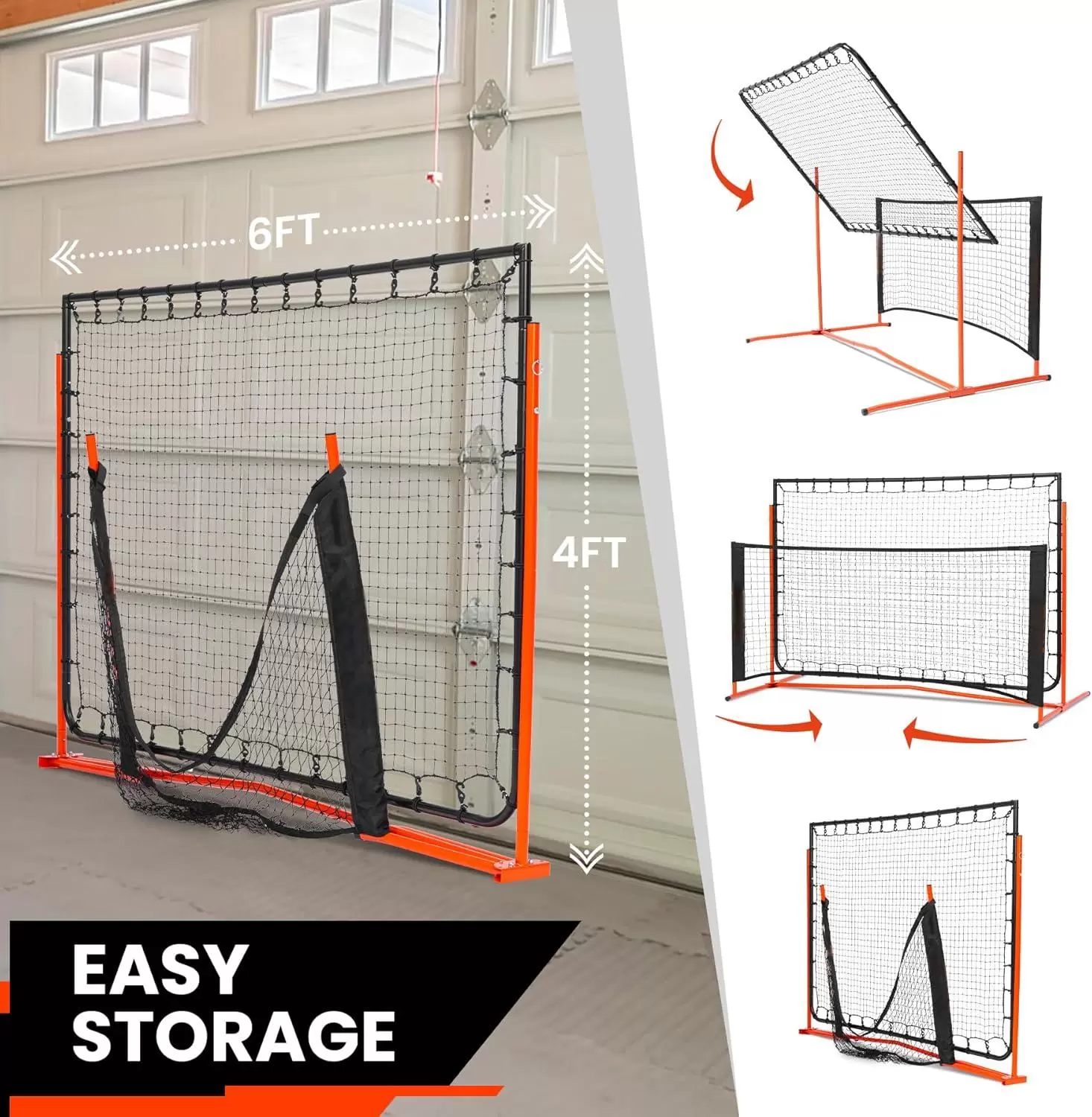 6*6ft 2-i-1 st&aring;lr&ouml;rspickleball IV