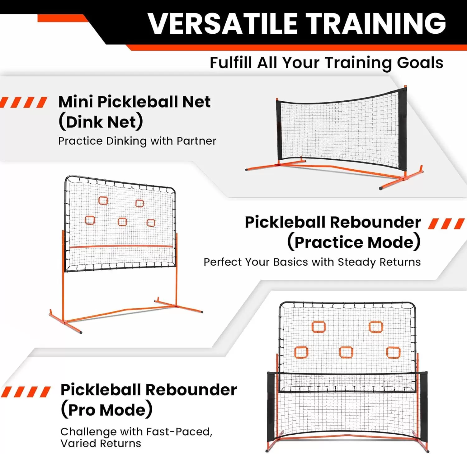 6*6ft 2-i-1 st&aring;lr&ouml;rspickleball IV