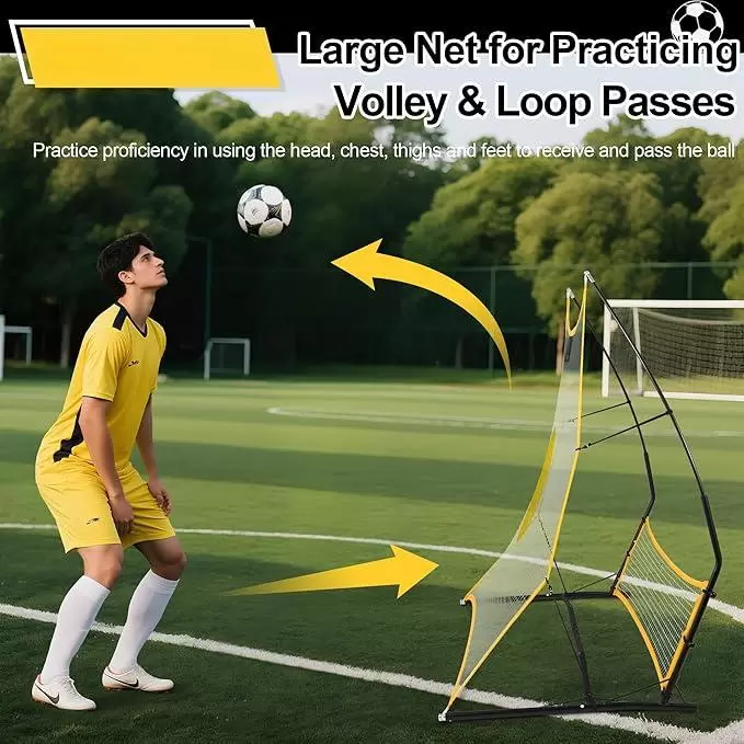 Dubbelsidigt fotbollsn&auml;t f&ouml;r h&ouml;ga och l&aring;ga returer