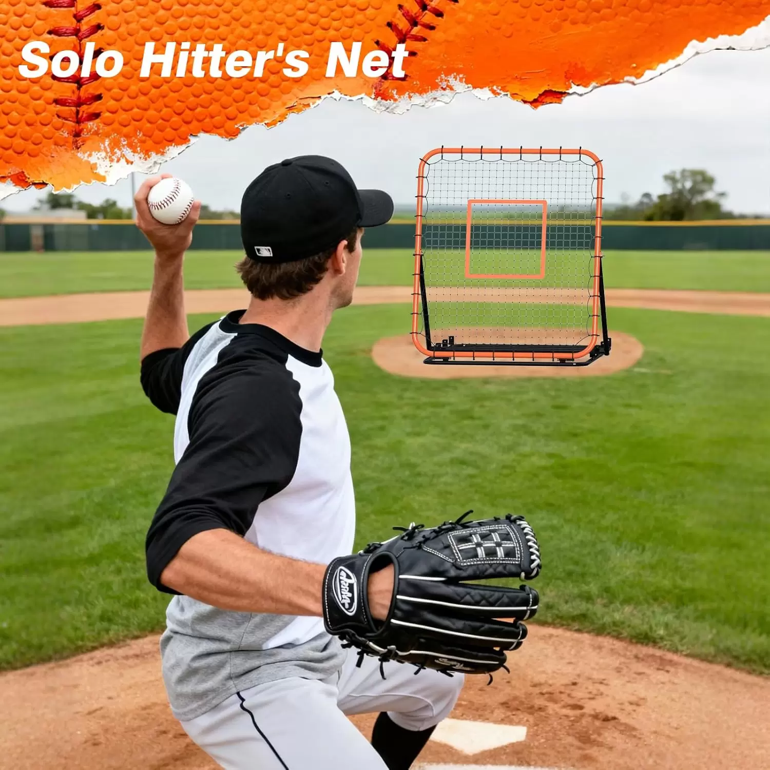 Justerbar vinkel Multi-sport Rebound Net &Iota;&Iota;