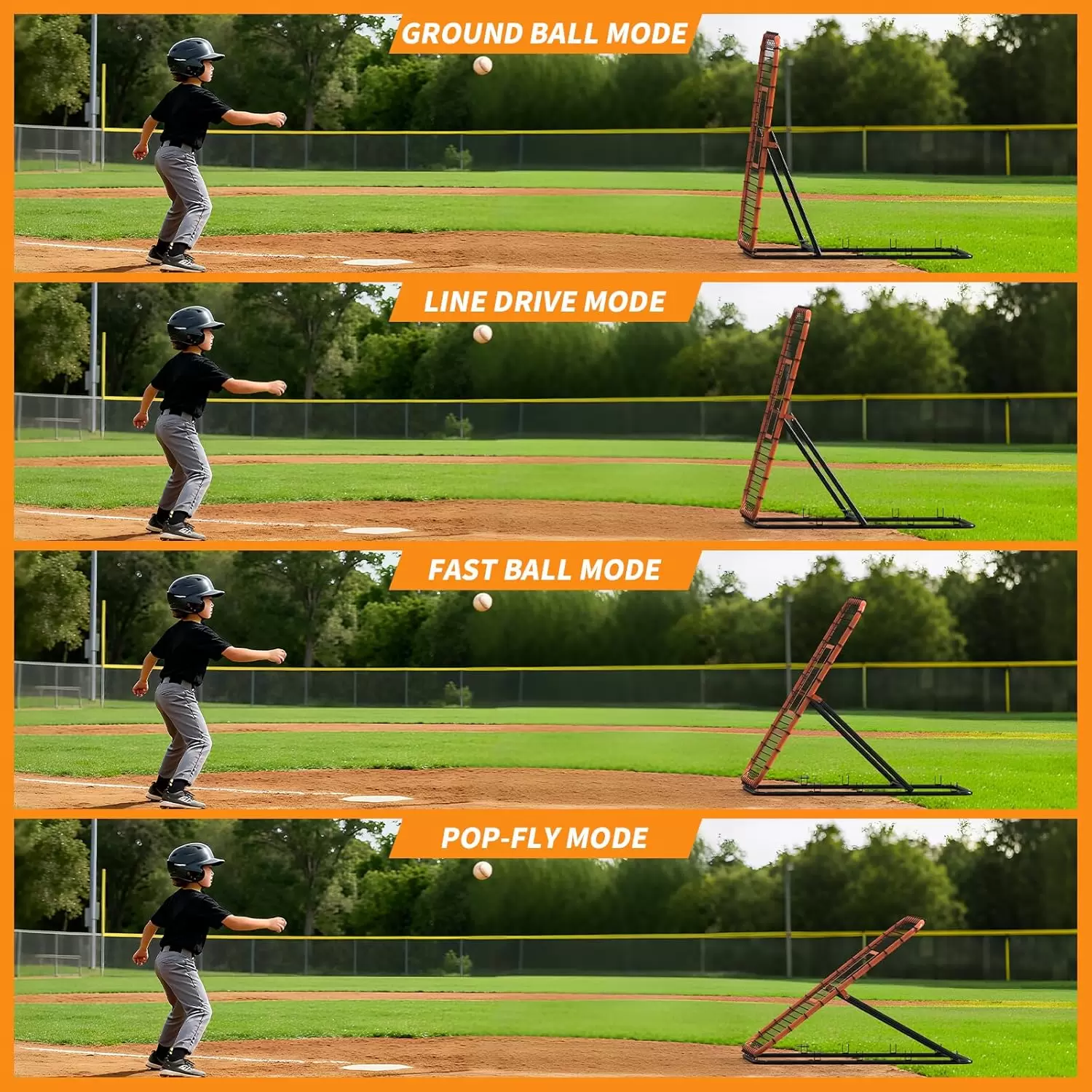 Justerbar vinkel Multi-sport Rebound Net &Iota;&Iota;