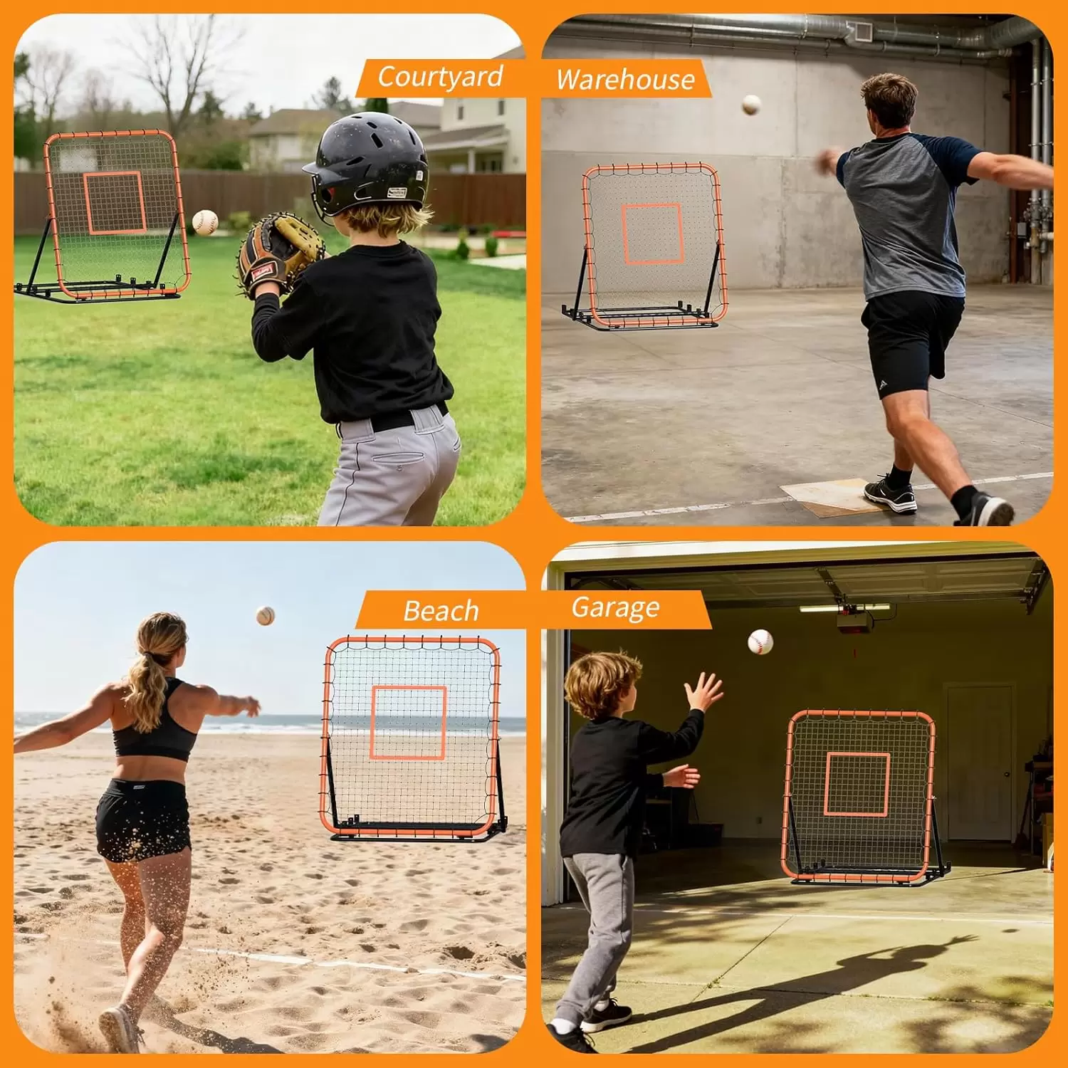 Justerbar vinkel Multi-sport Rebound Net &Iota;&Iota;