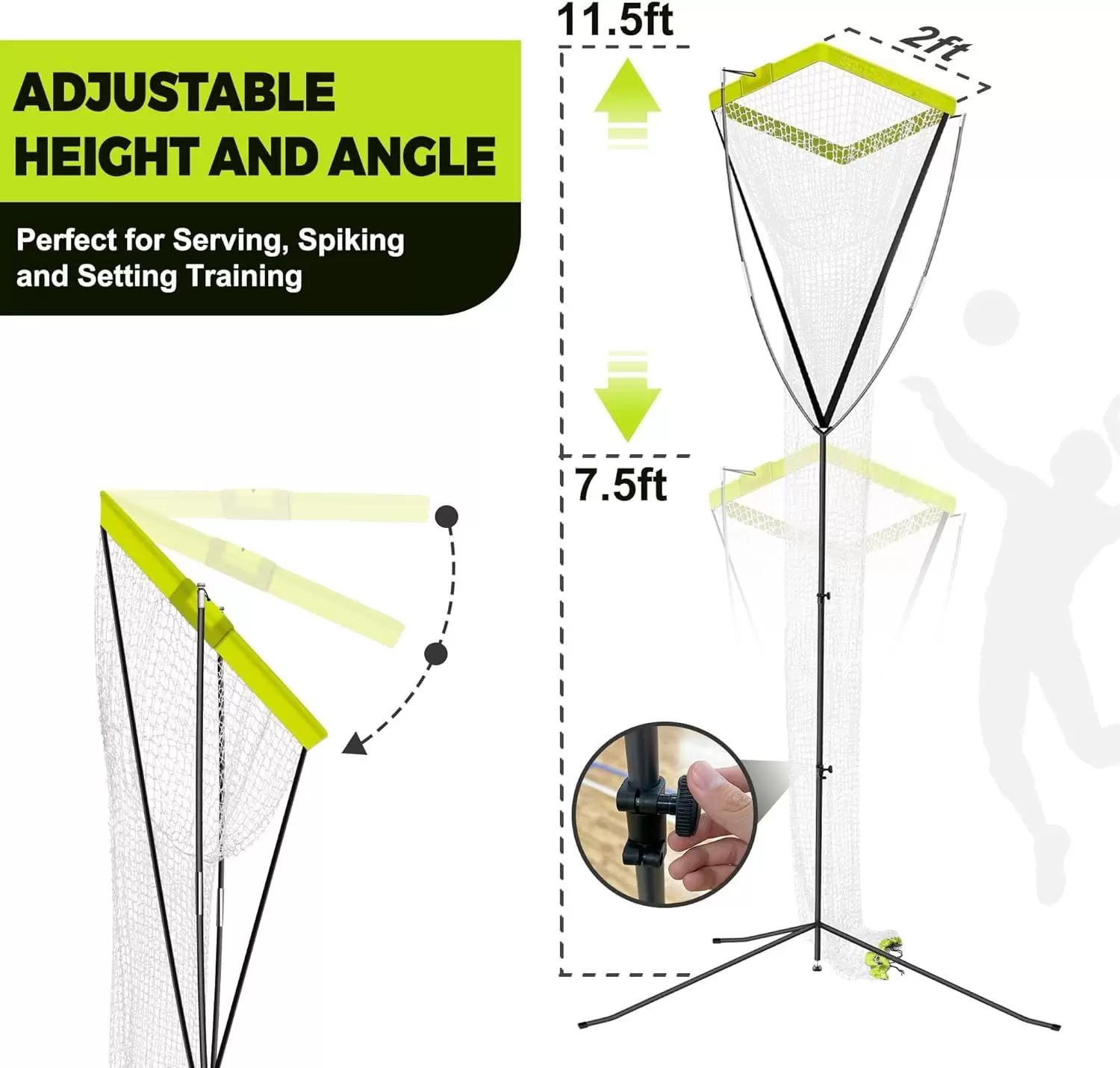 Justerbart tr&auml;ningsset f&ouml;r volleyboll &Iota;