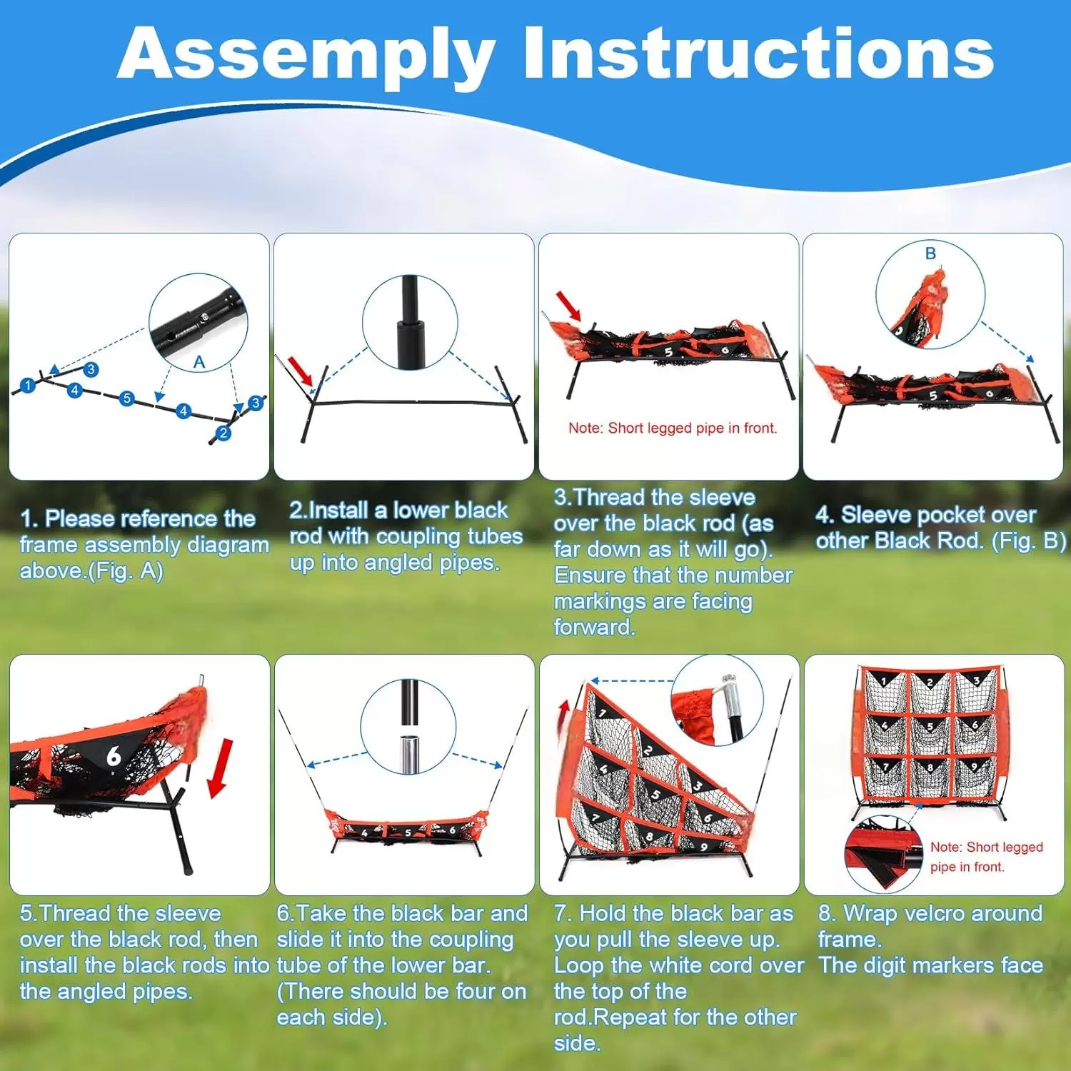 4x4ft 9-h&aring;ls basebolltr&auml;ningsn&auml;t