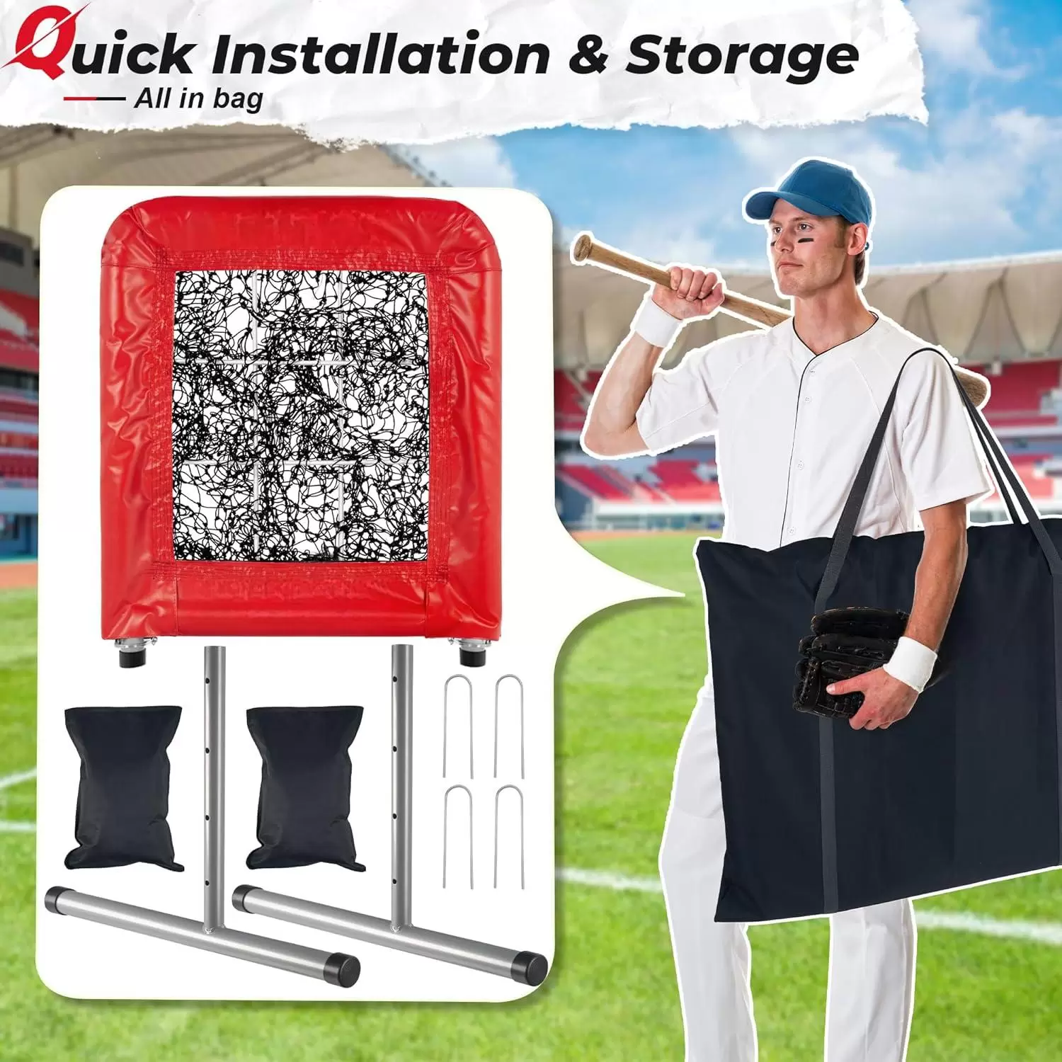 9-h&aring;ls proffsmodell f&ouml;r baseboll och softboll