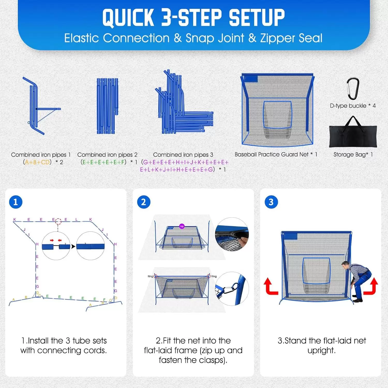 Baseball tr&auml;ningsn&auml;t med m&aring;lficka
