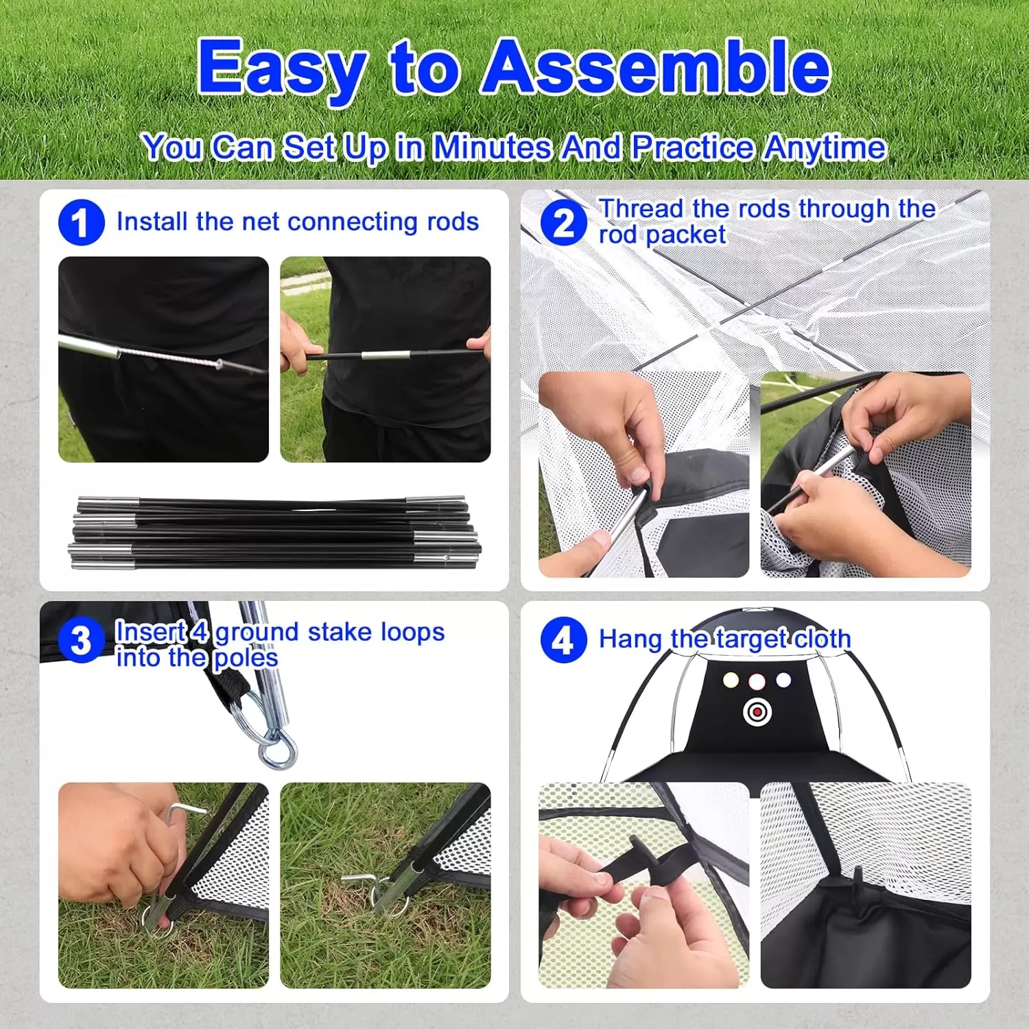 Golftr&auml;ningsn&auml;t i t&auml;ltstil &Iota;