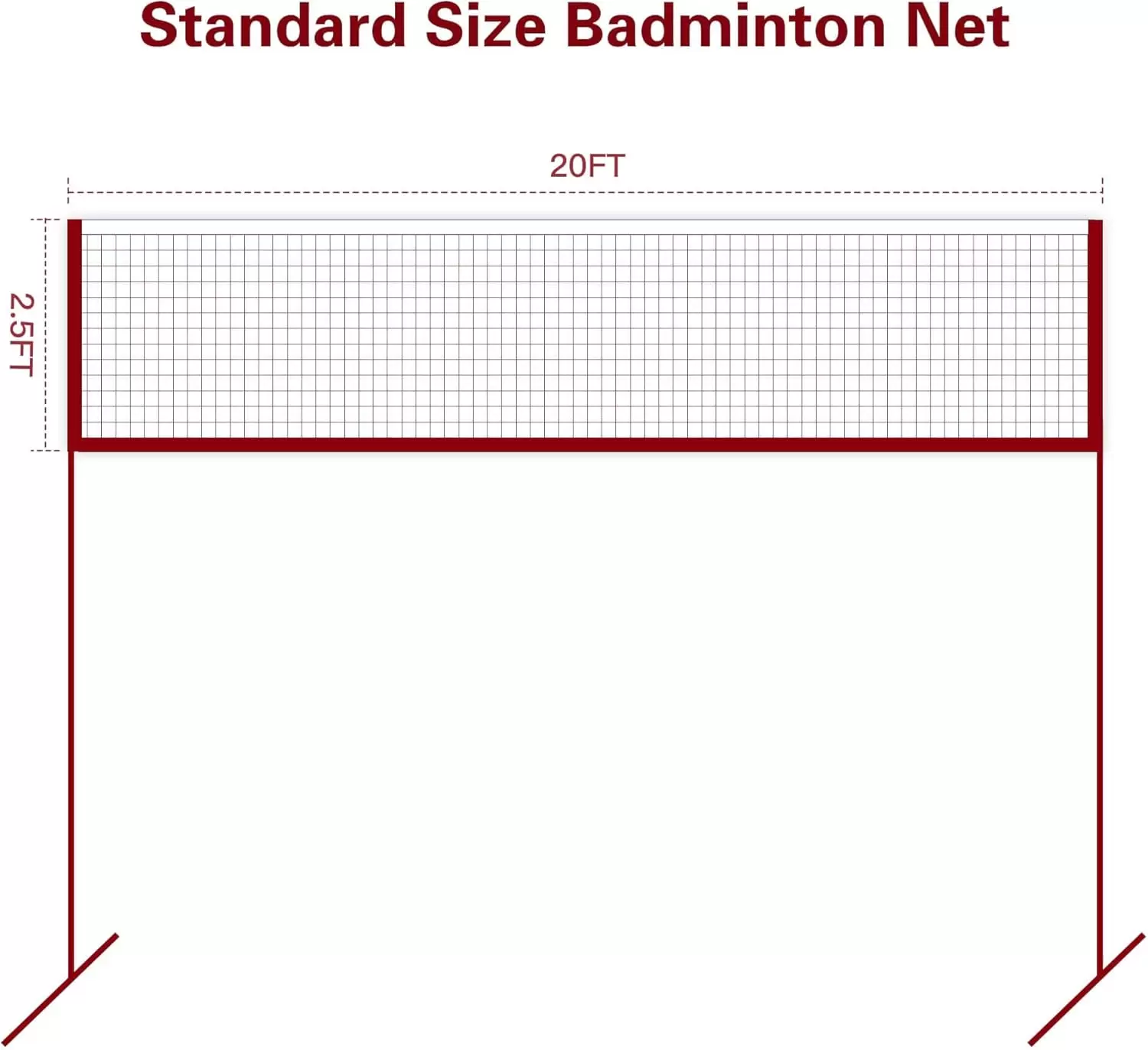 Badmintonn&auml;t (endast n&auml;t)