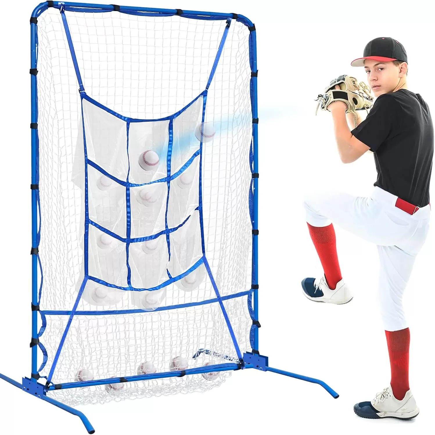 Baseboll- och softbollsn&auml;t med 9 h&aring;l