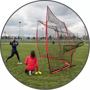 B&auml;sta Softball Pitching Training Net Anti Fastball f&ouml;r Pitching Stabilitet och strukturella h&aring;llbarhetssystem